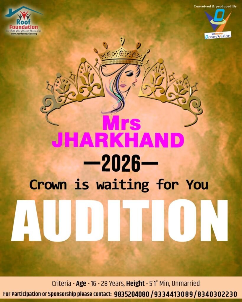 Mrs Jharkhand 2026 - AUDITION & Registration